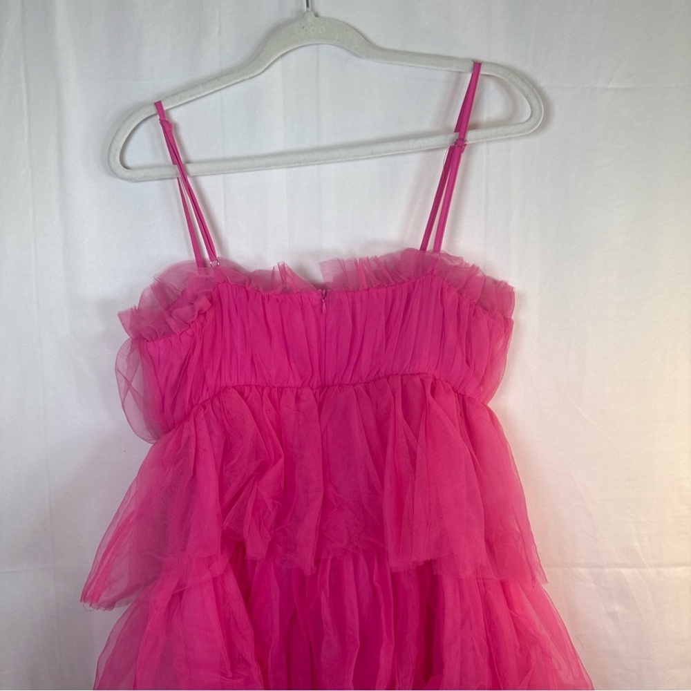 TCEC Pink Layered Mini Dress Size Large NWT - Picture 9 of 14